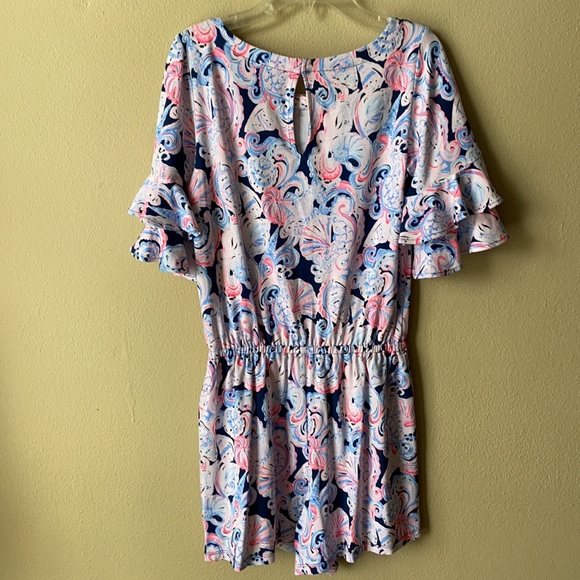 Lilly Pulitzer Lula Romper ruffle sleeve - Picture 14 of 16